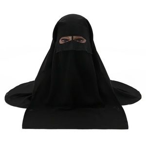 3 layared Niqab Saudi Niqab with nose string Islamic niqab face veil